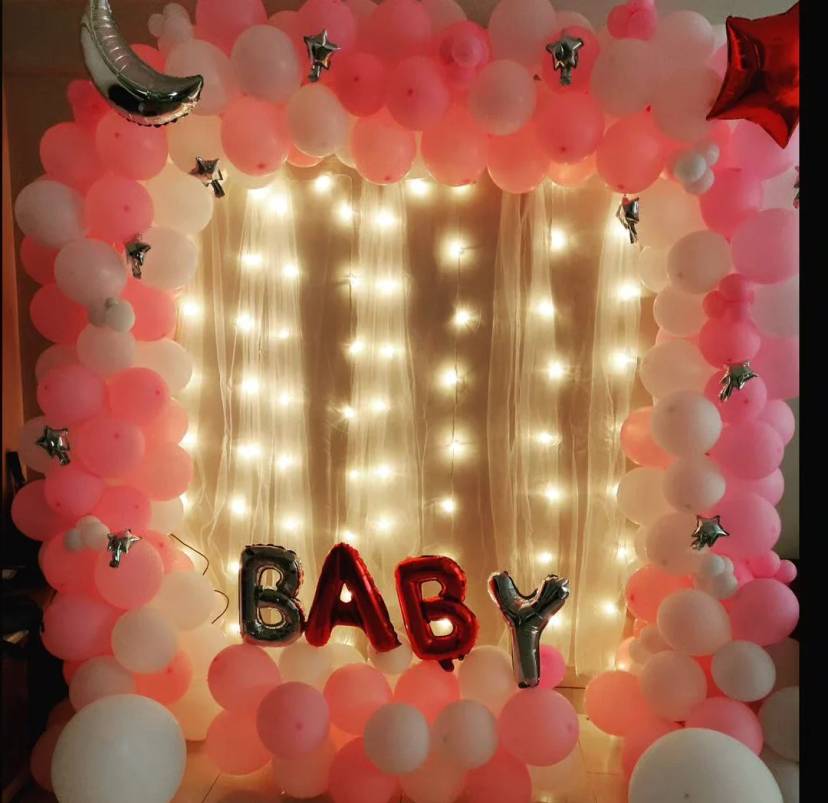 Starry Baby Shower Balloon Frame - Image 1
