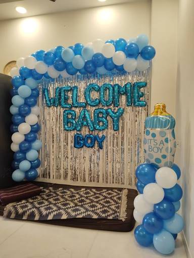 Welcome Baby Boy Balloon Decoration